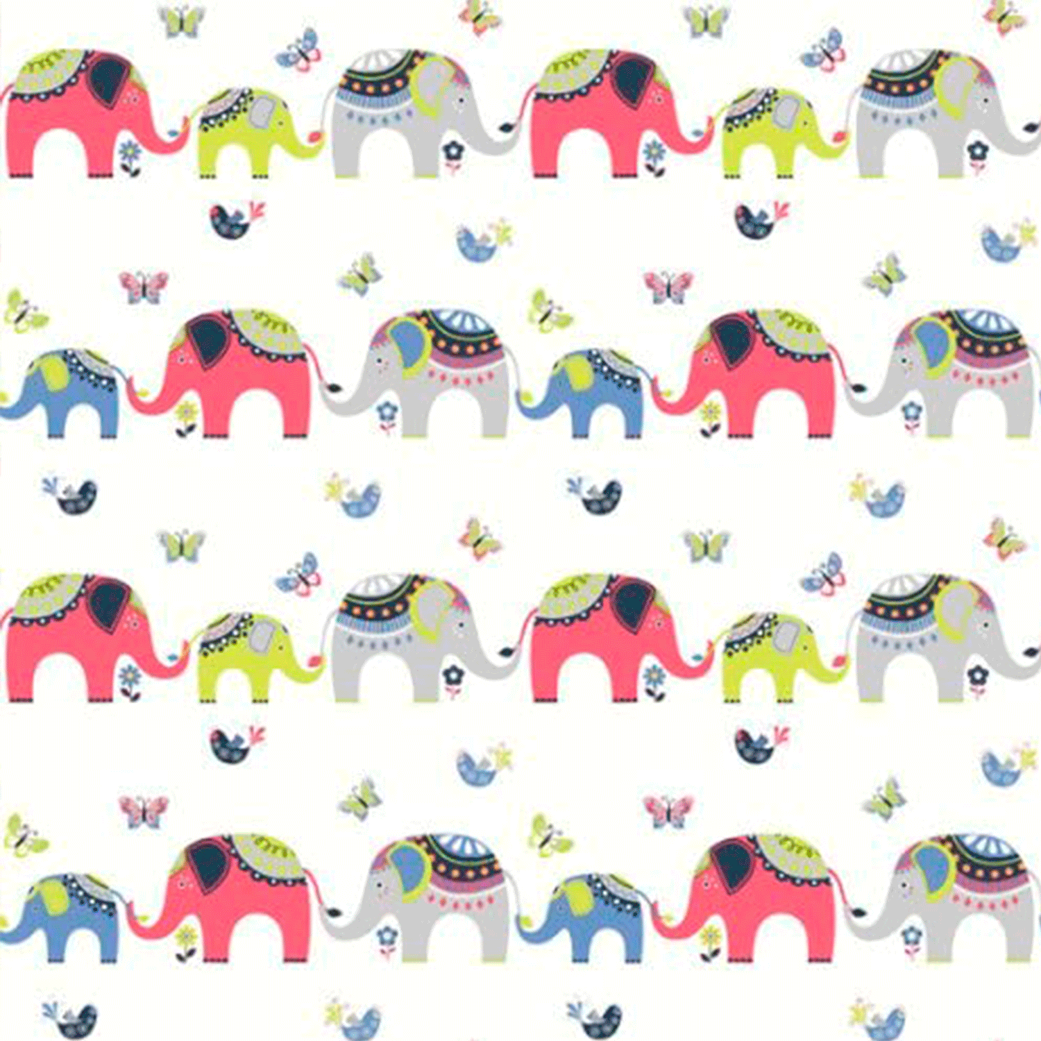 Papel de pared Trunkety red/lime/blue 11031
