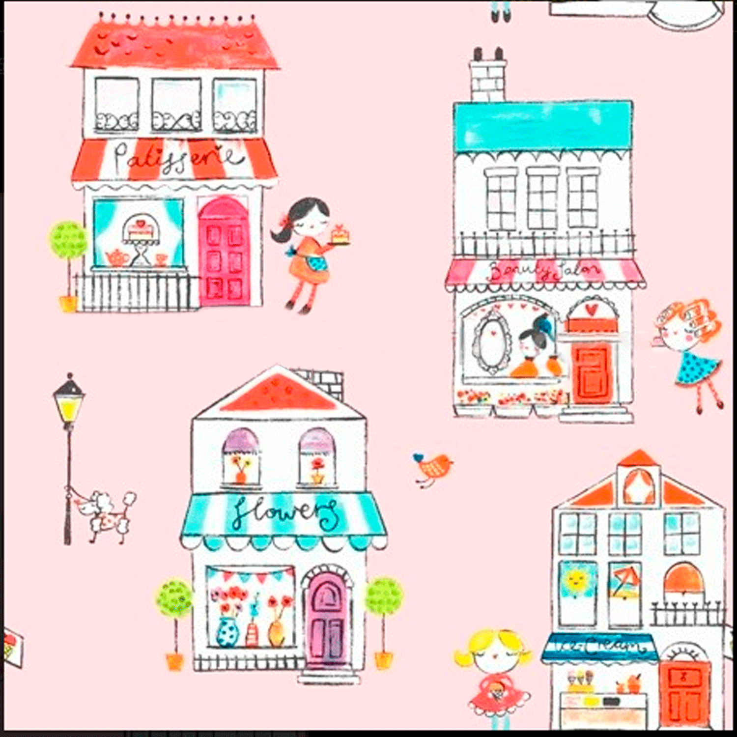 Papel de pared Boutique red/pink 11061