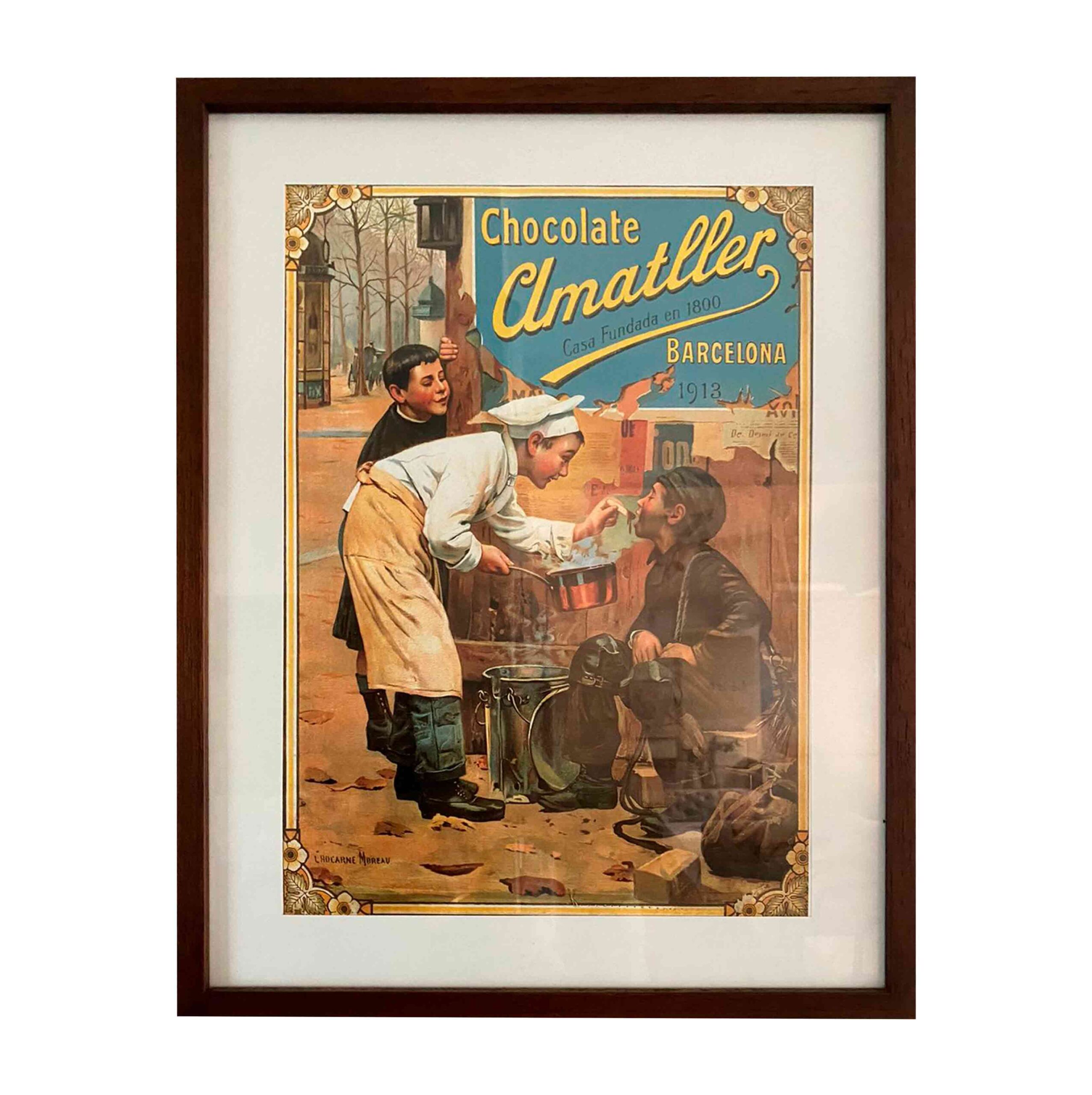 Cuadro vintage chocolate Amatller