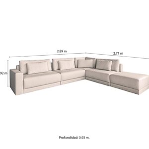 sofa michelangelo en l