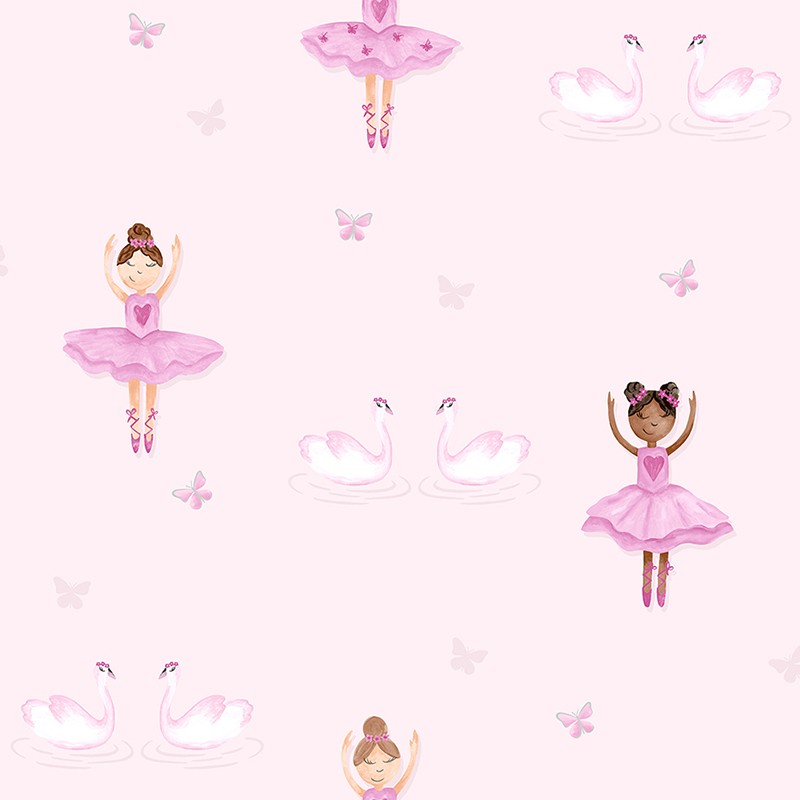 Papel de Pared Make Believe - Ballerina Pink 12460