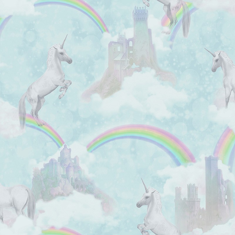 Papel de Pared Make Believe – I Believe in Unicorns Pink 12480 Papel de Pared Make Believe - I Believe in Unicorns Pink 12480