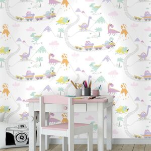 Papel de Pared Make Believe - Dino Town Multi 12530