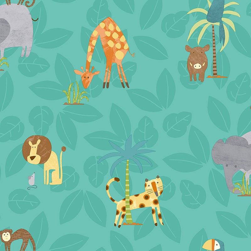 Papel de Pared Make Believe - Jungle Friends