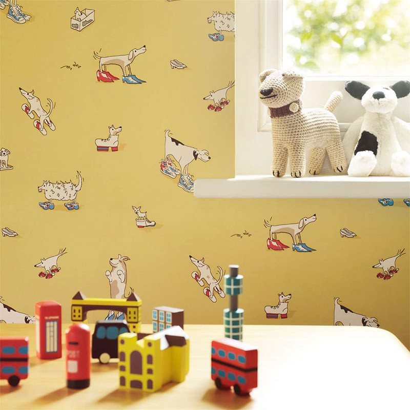 Papel de Pared Abracazoo – Dogs in Clogs Papel de Pared Abracazoo - Dogs in Clogs