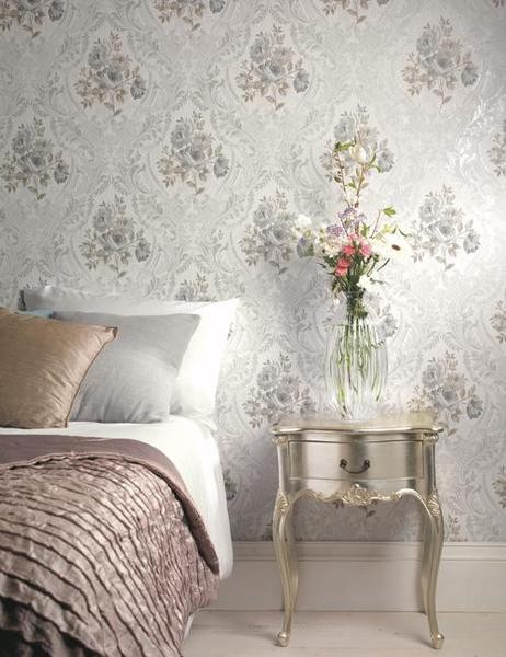 Papel de pared Brigitte non woven soft teal Papel de pared Brigitte non woven soft teal