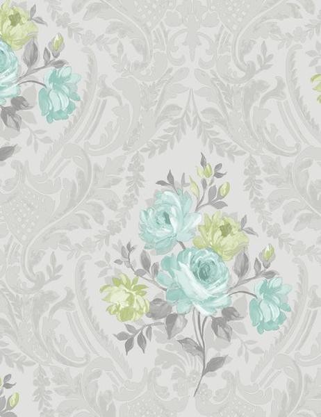 Papel de pared Brigitte non woven soft teal Papel de pared Brigitte non woven soft teal