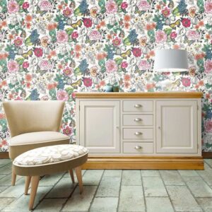 Papel de Pared Acorus White Multi