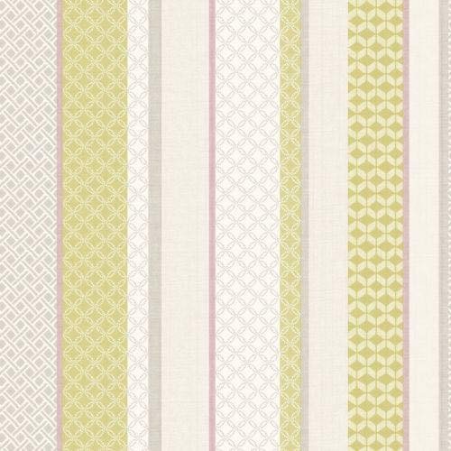 Papel de pared Mika Stripe Citrus Heather