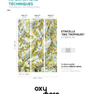 Papel de Pared Acorus White Multi