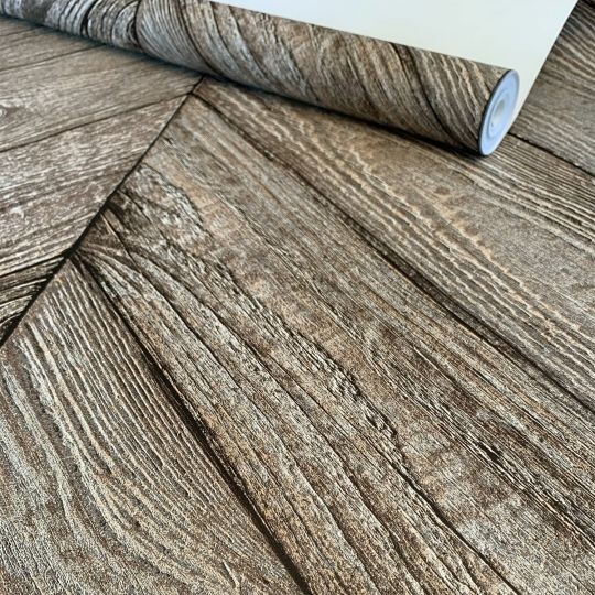 Papel de Pared Old wood chevron