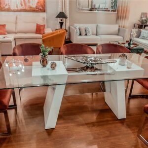 Mesa Comedor Arizona con vidrio