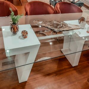Mesa Comedor Arizona con vidrio