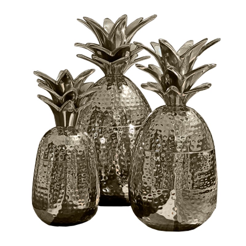Set 3 Piñas Plateadas (para guardar objetos)
