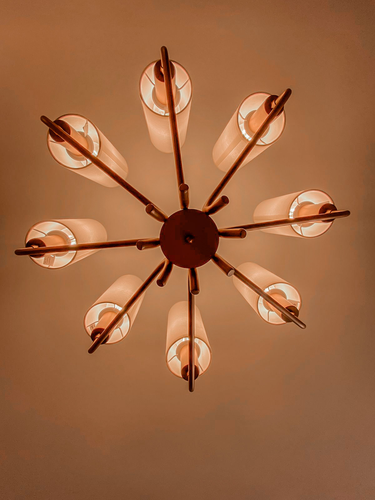 Francesca METAL ROSE (2) lampara lustre francesca