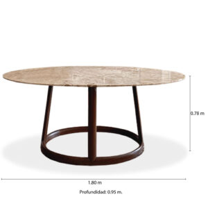 mesa comedor ovalada