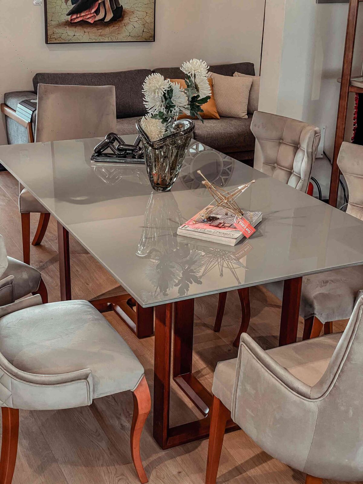 Tril NANQUIM AMENDOA 1.80 (5) mesa comedor tril