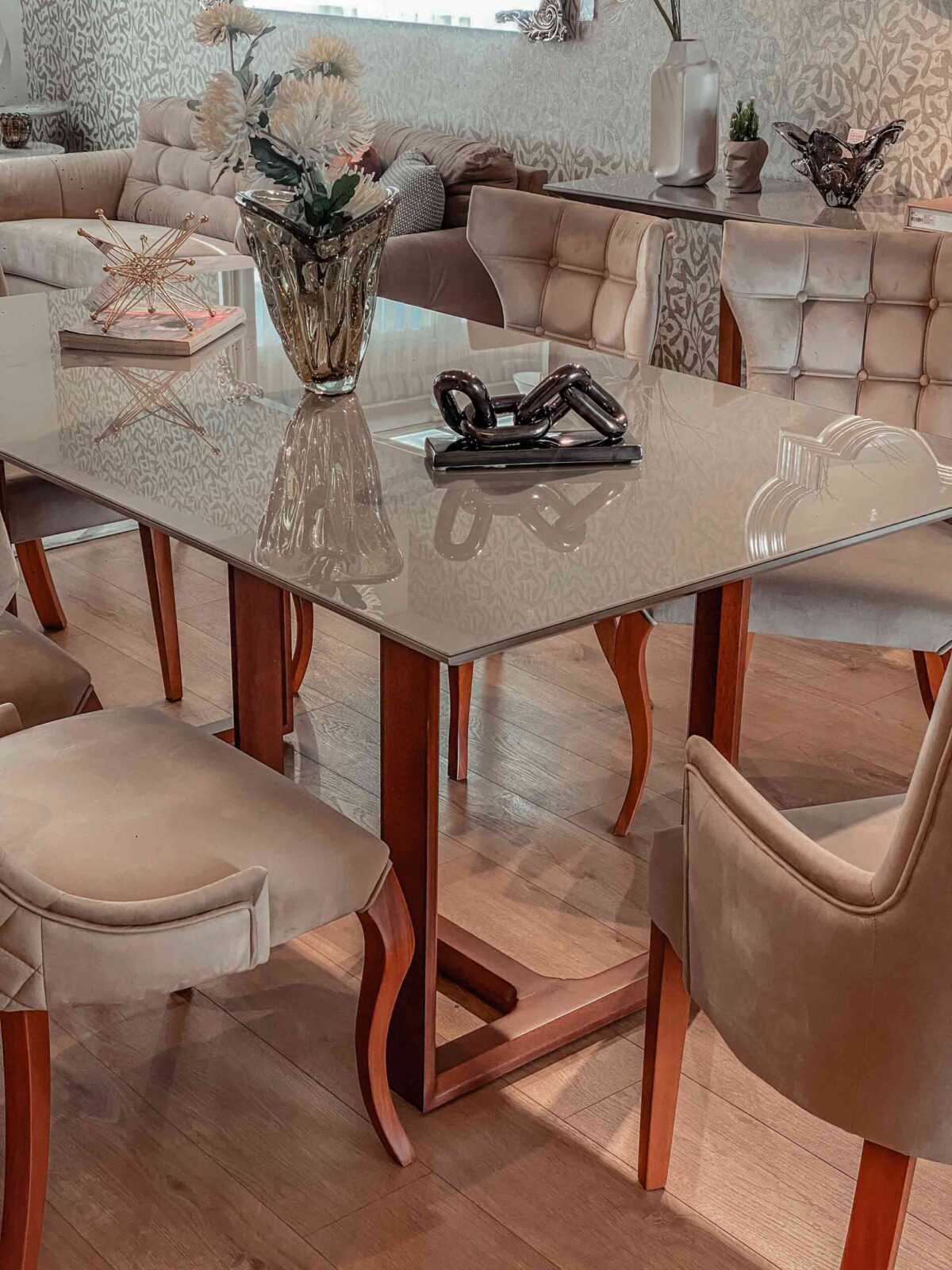 Tril NANQUIM AMENDOA 1.80 (7) mesa comedor tril