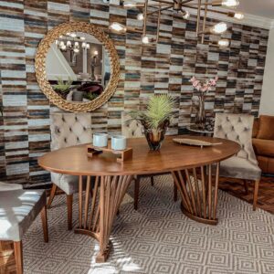 mesa comedor orn ovalada