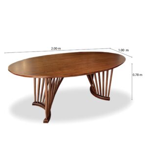 mesa comedor orn ovalada