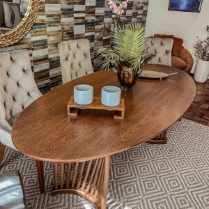 mesa comedor orn ovalada
