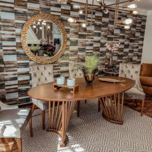 mesa comedor orn ovalada