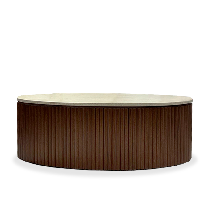 Isa ROBLE - TRAVERTINO (1) mesa de centro isa