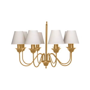 lampara lustre belga 8 brazos