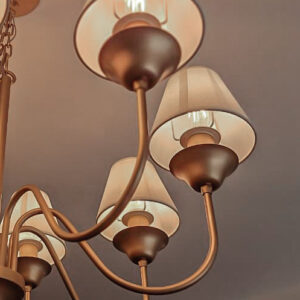 lampara lustre belga 8 brazos