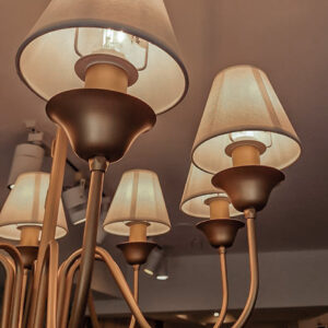lampara lustre belga 8 brazos
