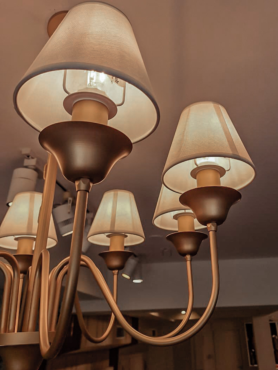 Belga 8 GOLD (2) lampara lustre belga 8 brazos