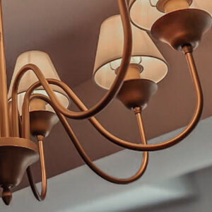 lampara lustre belga 8 brazos