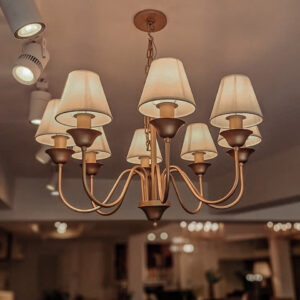 lampara lustre belga 8 brazos