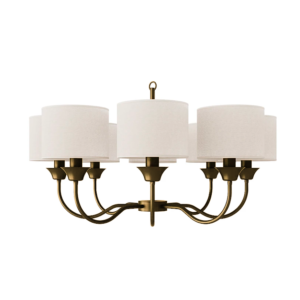 lampara lustre alba 8 brazos
