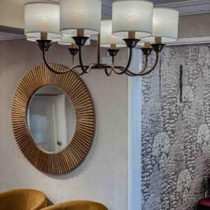 lampara lustre alba 8 brazos