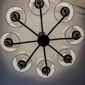 lampara lustre alba 8 brazos