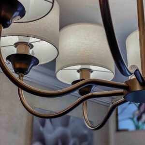lampara lustre alba 8 brazos