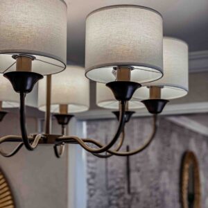 lampara lustre alba 8 brazos