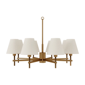 lampara lustre leone 8 brazos