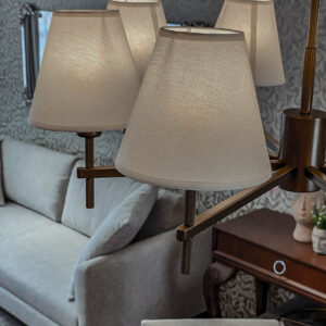 lampara lustre leone 8 brazos