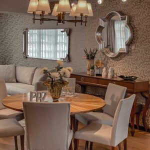 lampara lustre leone 8 brazos