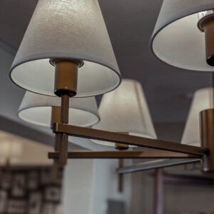 lampara lustre leone 8 brazos