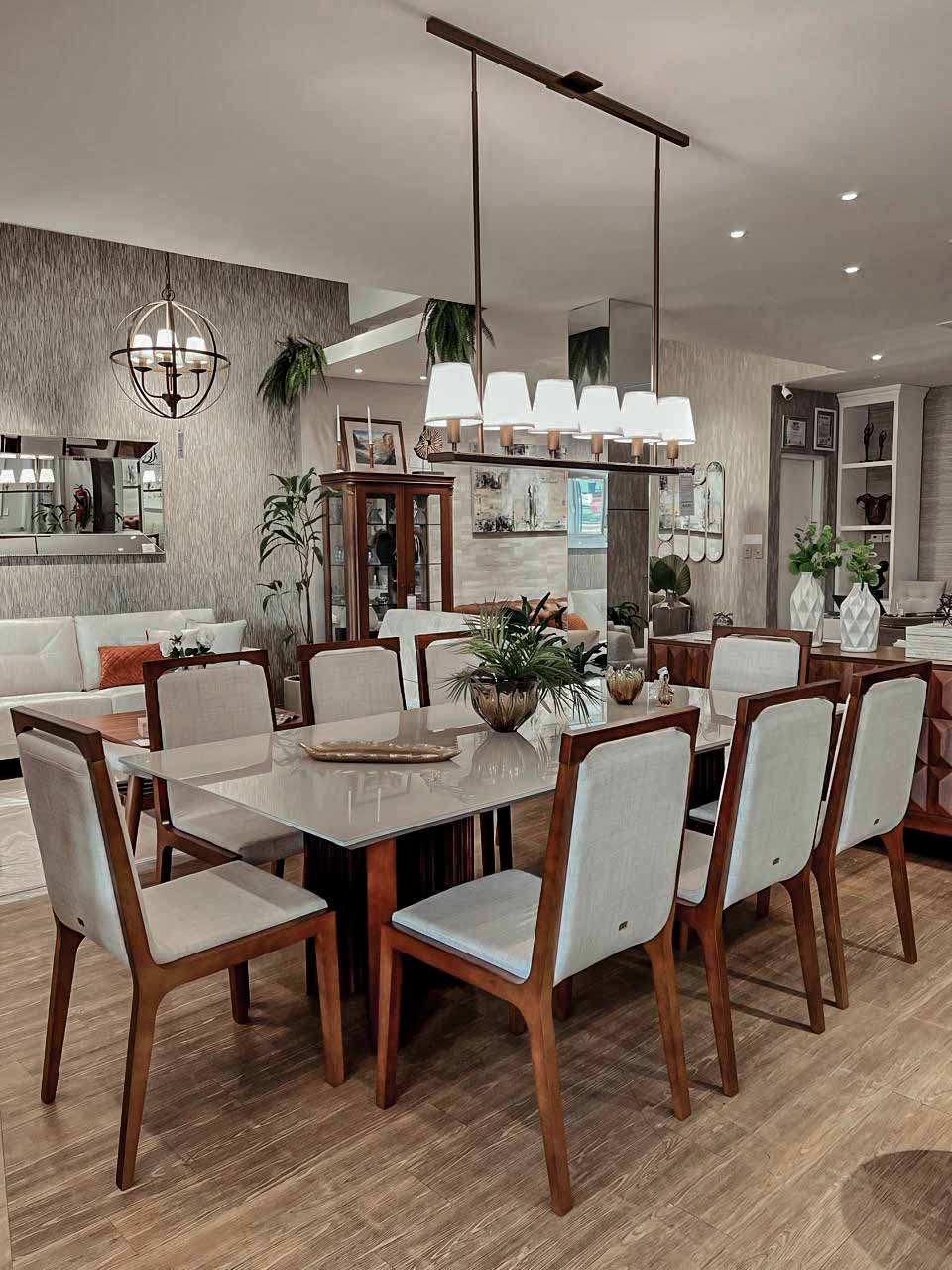 Toscana OFF WHITE 2.20 (4) mesa comedor toscana