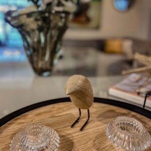 adorno escultura pajaro