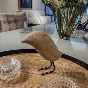 adorno escultura pajaro