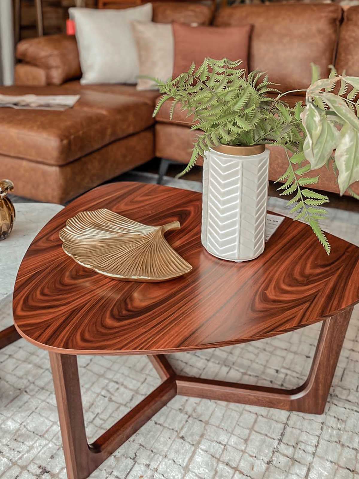Emilia ROBLE – MORADO MARMOL CARRARA ITALIANO (1) set mesa de centro emilia
