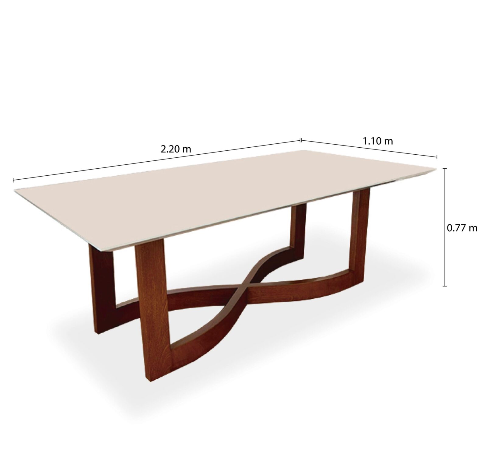 Infinito OFF WHITE (2)-85 mesa comedor infinito