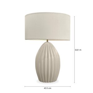 lampara de mesa alba