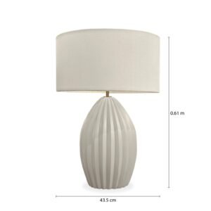 lampara de mesa alba
