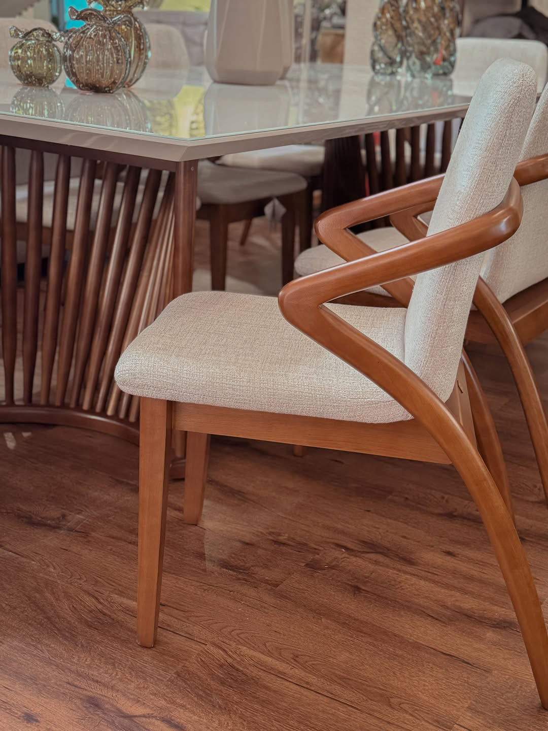 Orn OFF WHITHE 2.60 (4) mesa comedor orn